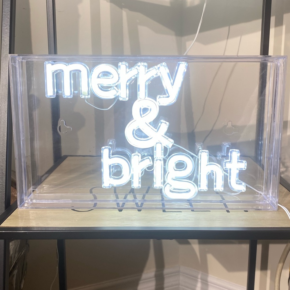 ❤️❤️West & Arrow "MERRY & BRIGHT" Neon Sign